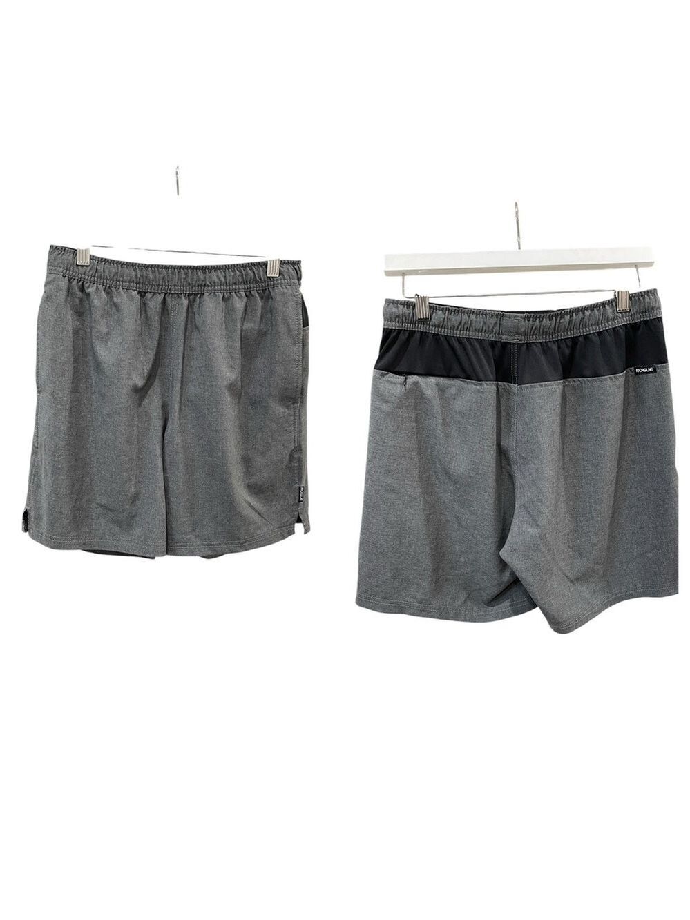Rogue Black Ops Stretch Performance Shorts SZ M Heather Charcoal Grey Black